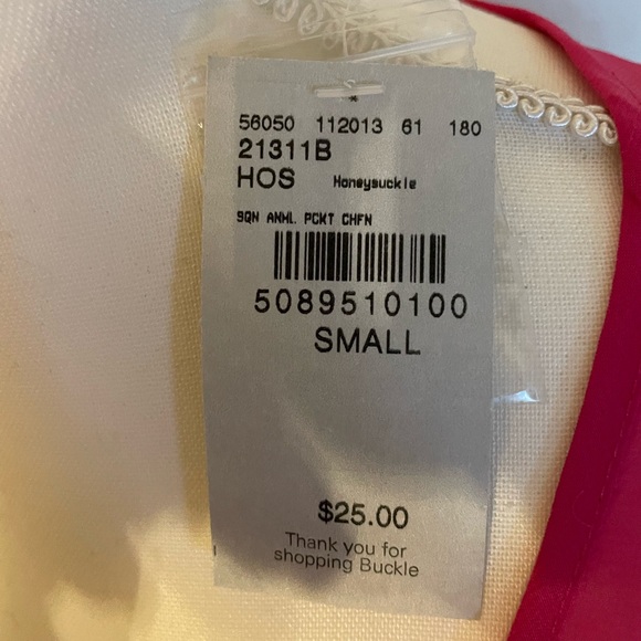 DayTrip from Buckle sheer pink tank with snake print and gold&black sequins! Sm - Picture 8 of 8